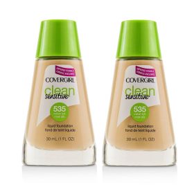 COVERGIRL - Clean Sensitive Liquid Foundation Duo Pack - # 535 Medium Light 2x30ml/1oz