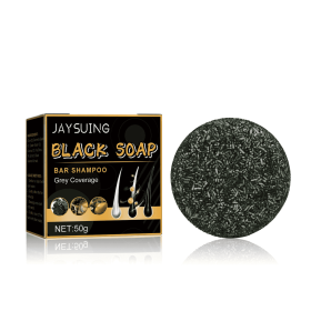 Jaysui Black Hair Soap Black Thick Hair Care Cleansing Scalp Smooth And Strong Hair Shampoo (Option: 1pcs)