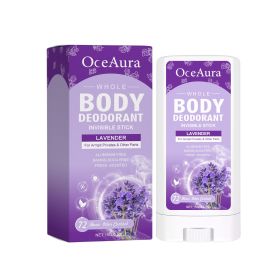 OceAura Lavender Body Deodorant Stick Body Fragrance Antiperspirant Deodorant Deodorant Stick For Underarm Odor (Option: 1pcs)