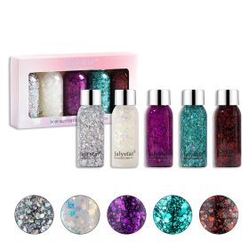 Liquid Glitter Eyeshadow Long Lasting Quick-Drying Liquid Eye Shadow Creates High-Impact Liquid Eye Glitter (Color: A)