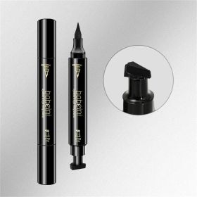 Double-head Liquid Stamp Eyeliner Pencil Face Stamps Makeup Colorful Waterproof Slim Gel Felt Tip High Pigment Liquid Eyeliner (size: 02)